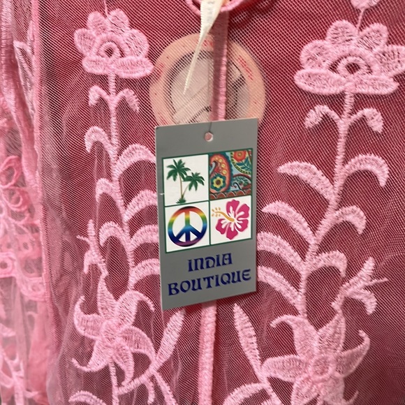 Pink sheer tunic - Picture 9 of 9